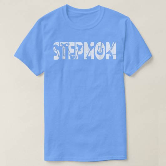 Retro Guitarist Moeder Stepmama Guitar Moederdag T-shirt (Design voorkant)