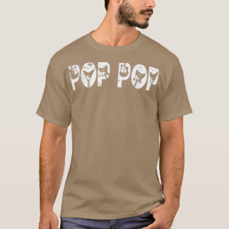 Retro Guitarist Pop Pop Guitar Fathers Day T-shirt