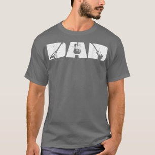 Retro Guitarist Vader Guitar Fathers Day Musi T-shirt