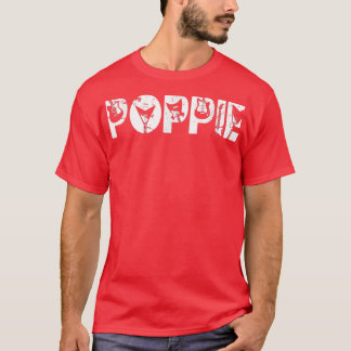 Retro Guitarist vader Poppie Guitar Fathers Day M T-shirt