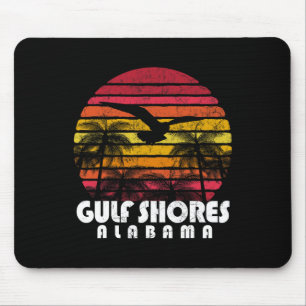  Retro Gulf Shores Al Alabama Sunset Distre Muismat