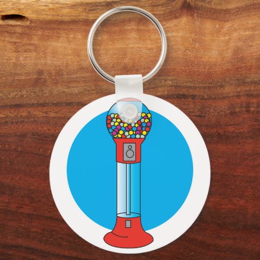 retro-gumballmachine sleutelhanger (Voorkant)