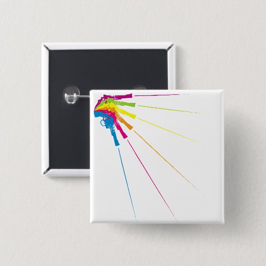 Retro Gunshots Button (Voorkant /achterkant)