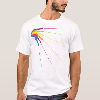 Retro Gunshots T-Shirt White voor mannen