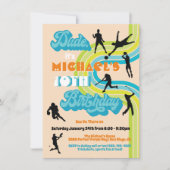 Retro Guy Sports Birthday Party Kaart (Voorkant)