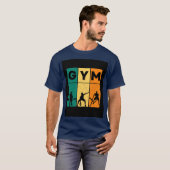Retro Gym Workout T-shirt (Voorkant volledig)