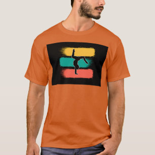 Retro Gymnast Gymnastiek Acrobat Aerobat Trainer 1 T-shirt