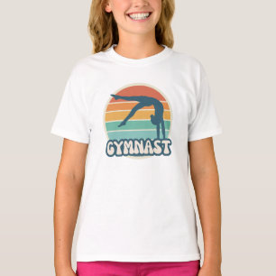 Retro Gymnast T-shirt gymnastiek Shirt