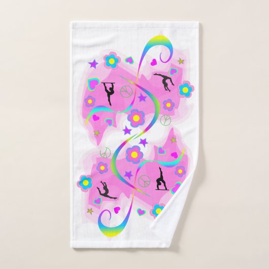 Retro Gymnastics Bad Handdoek (Handdoek)