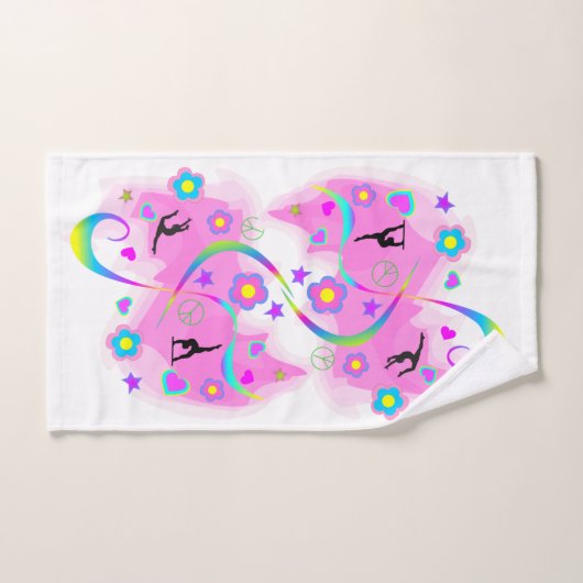 Retro Gymnastics Bad Handdoek (Handdoek)