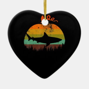 Retro  haai pompoen Halloween geschenken Keramisch Ornament