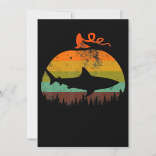 Retro haai pompoen Halloween geschenken Save The Date