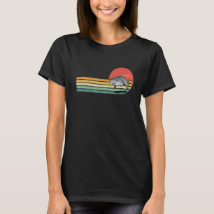 Retro haai Zee Dierlijk Mariene Leven Sh T-shirt