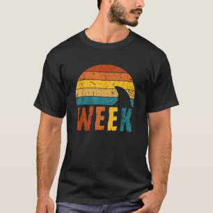 Retro haaienvin 70s 80s Week Cool Sharks Ocean Ani T-shirt