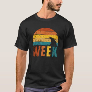 Retro haaienvin 70s 80s Week Cool Sharks Ocean Ani T-shirt