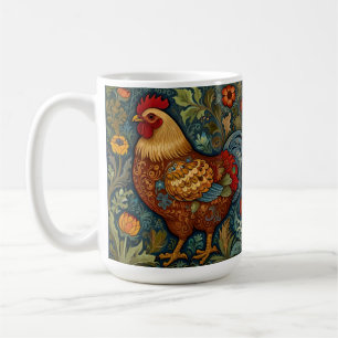 Retro haan boho chic country kip koffiemok