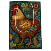 Retro haan boho chic country kip medium cadeauzakje (Voorkant)