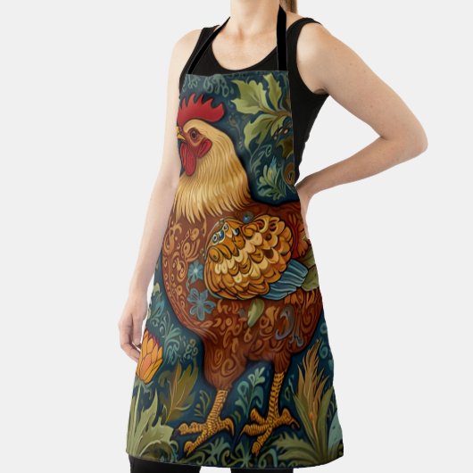 Retro haan boho chic country kip schort (Insitu)