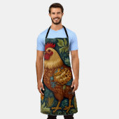 Retro haan boho chic country kip schort (Gedragen)