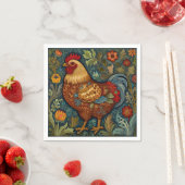 Retro haan boho chic country kip servet (Insitu)