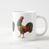 Retro Haan  Kunst Jumbo Mok (Rechts)