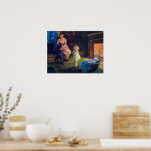 retro  haard poster (Keuken)