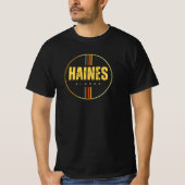 Retro Haines Place Alaska State 70s Groovy T-shirt (Voorkant)