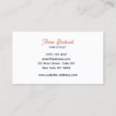 Retro Hair Stylist Schaar Visitekaartje (Achterkant)