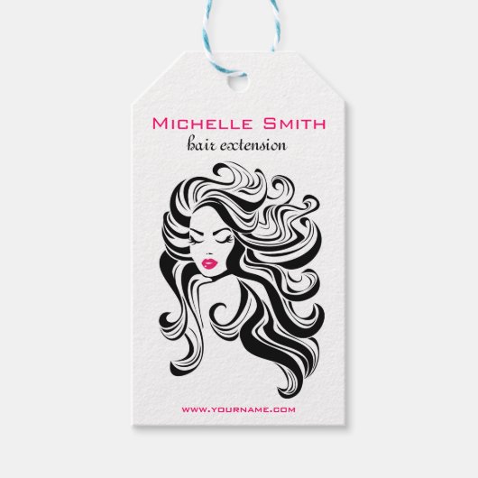 Retro Hairstyling Product opknoping labels Cadeaulabel (Voorkant)