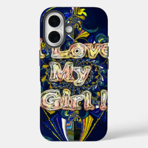 Retro Hakuna matata Infinity I Love my Girl.jpg iPhone 16 Hoesje