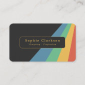 Retro Half Lines Visitekaartje (Voorkant)