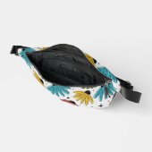 Retro Halftone Coneflowers Heuptasje (Open)