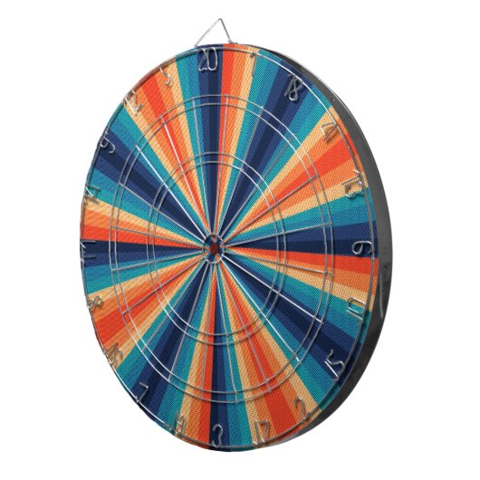 Retro Halftone Design Dartbord (Voorkant Rechts)