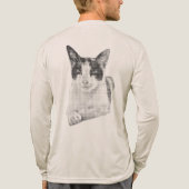 Retro Halftone Lapjeskat Tri-Blend Shirt (Achterkant volledig)