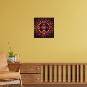 Retro Halftone Stippenbol Poster