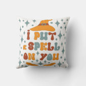 Retro Halloween Art Print Kussen (Achterkant)