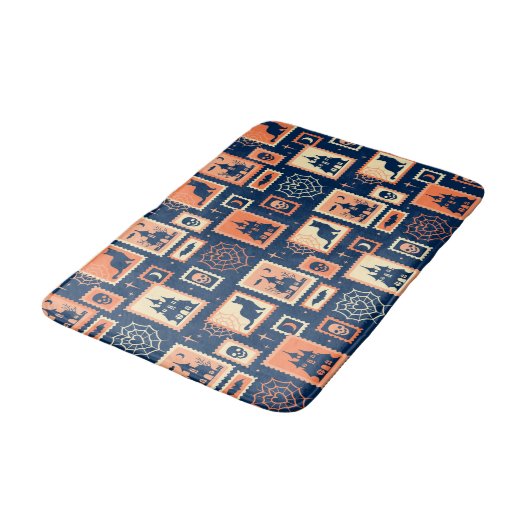Retro Halloween Artistamps Badmat (Gekanteld)