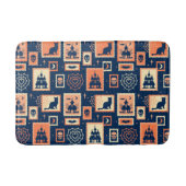 Retro Halloween Artistamps Badmat (Voorkant)
