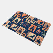 Retro Halloween Artistamps Deurmat (Schuin)