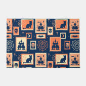 Retro Halloween Artistamps Deurmat (Voorkant)