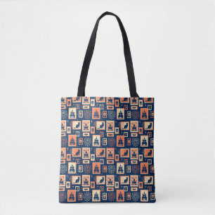 Retro Halloween Artistamps Tote Bag