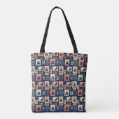Retro Halloween Artistamps Tote Bag (Achterkant)