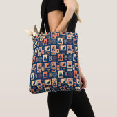 Retro Halloween Artistamps Tote Bag (Dichtbij)