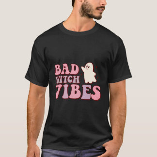 Retro Halloween Bad Witch Vibes T-shirt