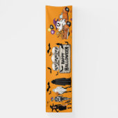 Retro Halloween Banner - Skulls & Ghosts Decor! (Verticaal)