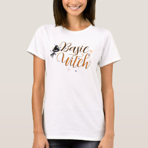 Retro Halloween Basis Heks Confetti T-shirt