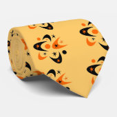 Retro Halloween Boomerangs Stropdas (Opgerold)