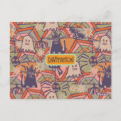 Retro Halloween Briefkaart (Achterkant)