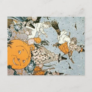 Retro Halloween Briefkaart