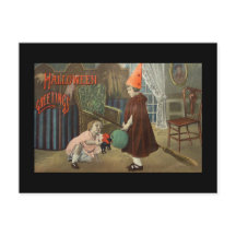 RETRO HALLOWEEN Briefkaart "HALLOWEEN GREETINGS"